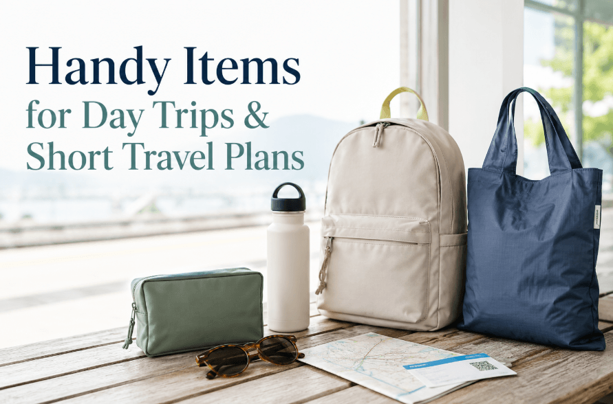 Handy Items for Day Trips and Short Travel Plans