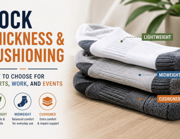Sock Thickness and Cushioning: How to Choose for Sports, Work, and Events